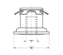 drawing of Heavy Duty Metal Threaded Insert